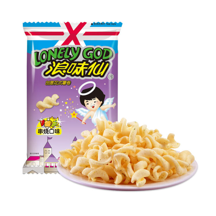 旺旺浪味仙 膨化食品 零食薯片 串烧味70g【图片 价格