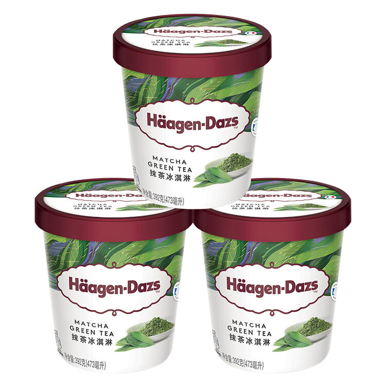 【2件减20元】哈根达斯 大杯品脱冰淇淋雪糕 抹茶/绿茶冰激凌 473ml