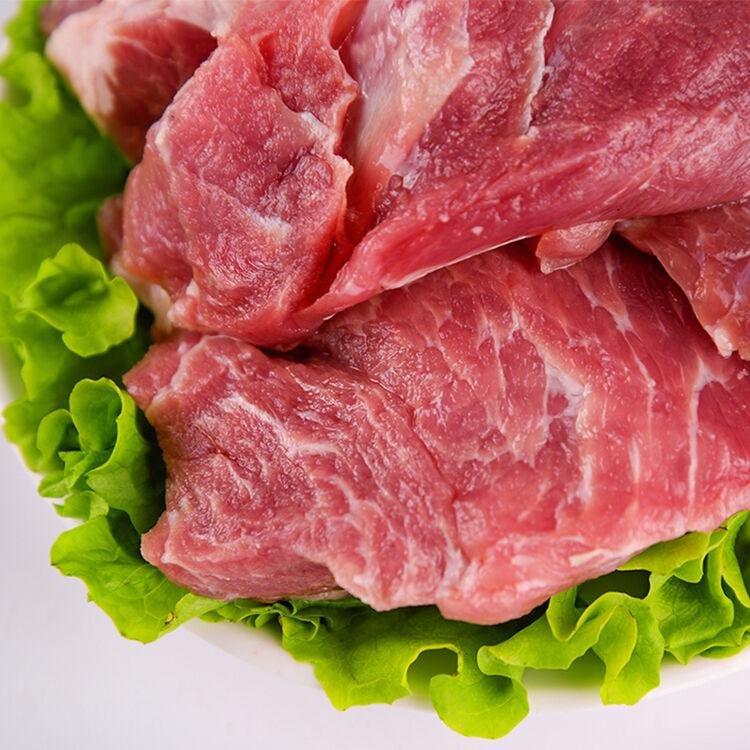 力禾猪肉猪肉精里脊500g黑火锅大兴安岭黑猪二代塞尔维亚哥斯达瘦肉图片