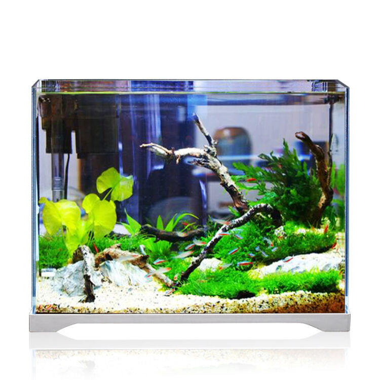 森森 鱼缸小型超白玻璃热带水族箱生态水草缸桌面金鱼缸 180裸缸 1升