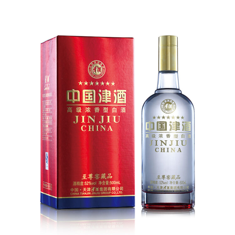 津酒52°中国津酒窖藏品(红)500ml 浓香型白酒