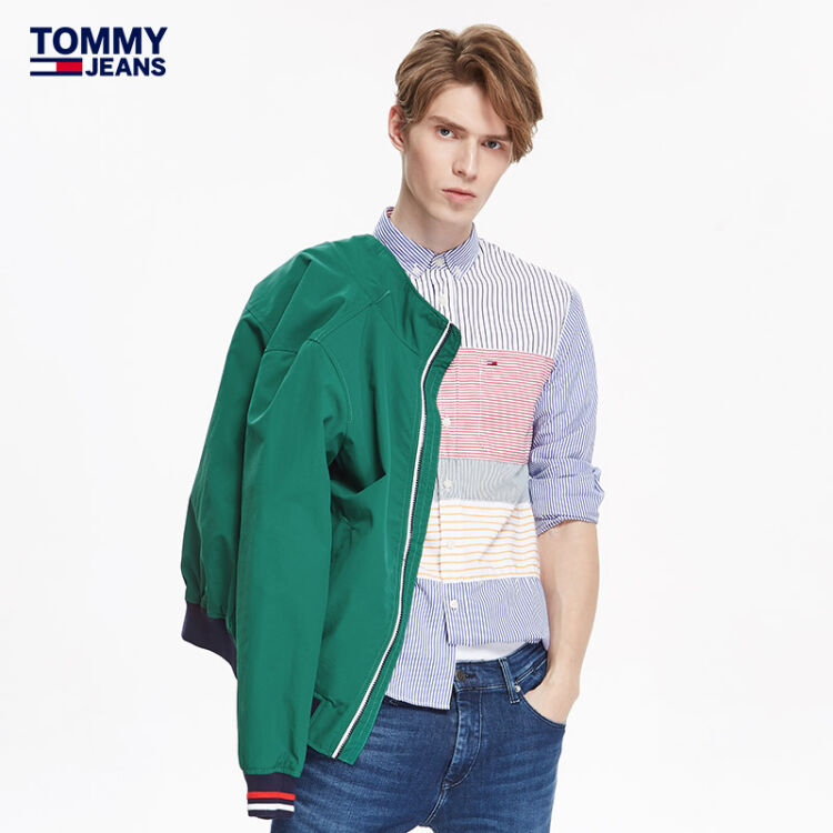 tommy jeans 男装单夹克-dm0dm01383op 绿色382 l