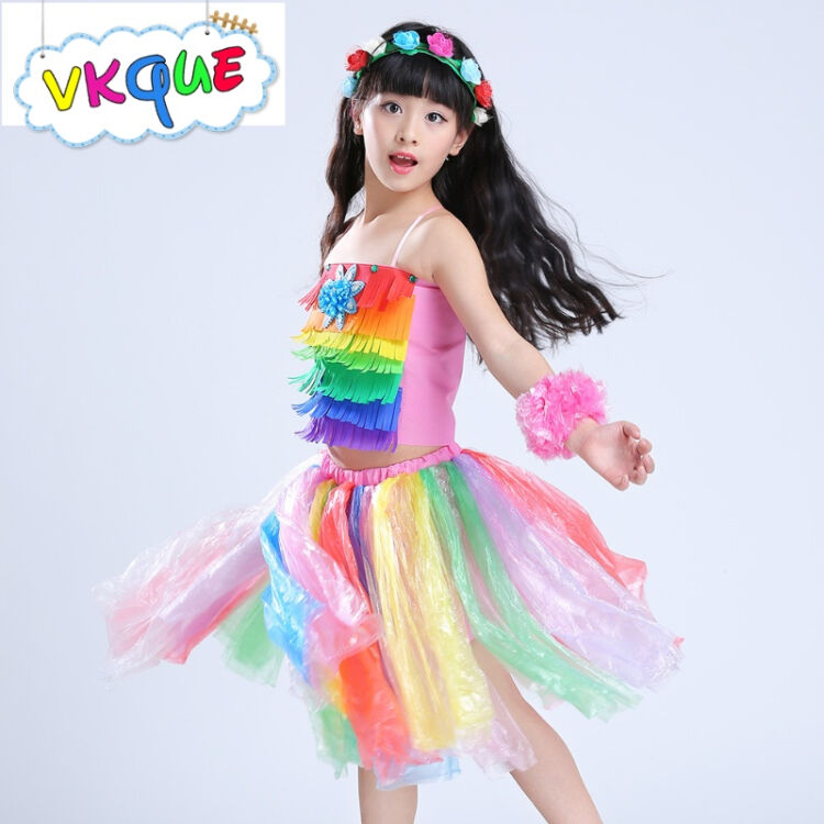 vkque六一环保服装儿童时装秀幼儿子活动创意舞台走秀