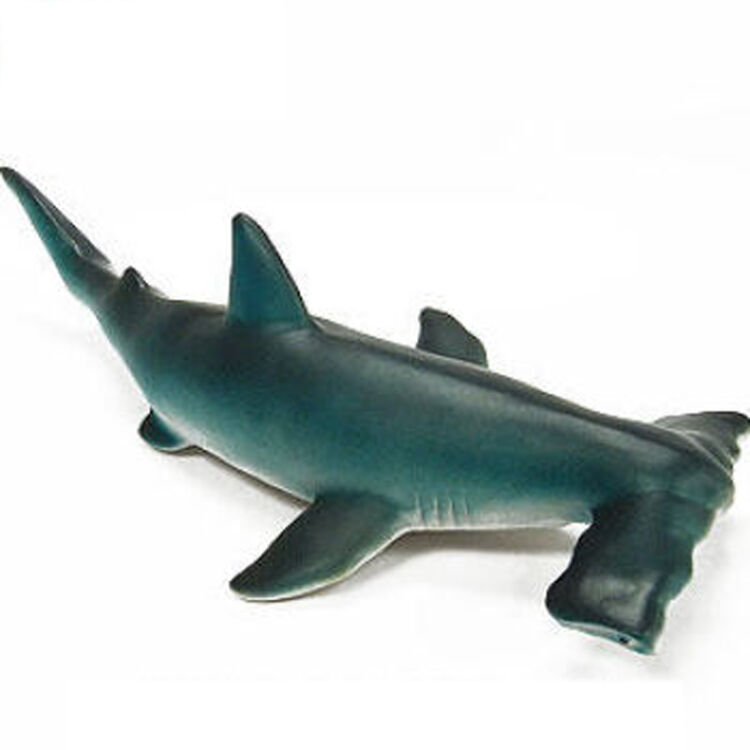 中天乐仿真鱼玩具软胶座头鲸模型海豚 锤头鲨鱼玩具海洋动物模型 2504