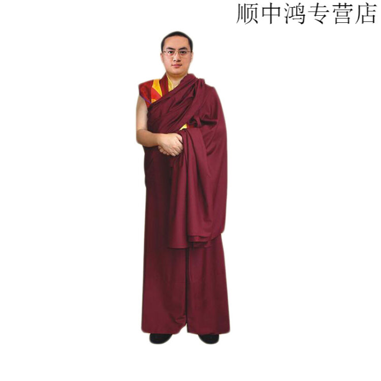 藏传佛教僧服 涤棉披单噔嘎禅裙背心234 s