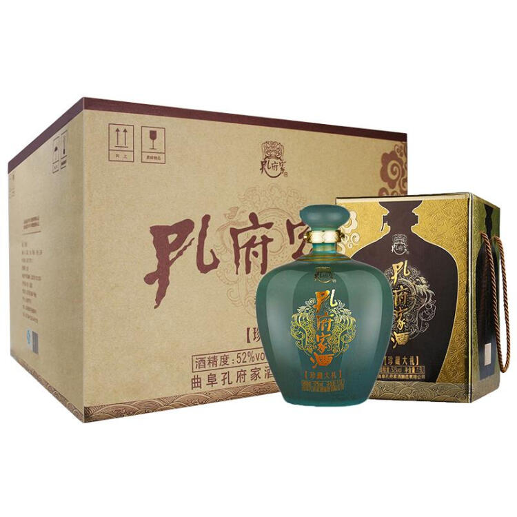 孔府家 孔府家酒 珍藏大礼 浓香型白酒 52度 1500ml*4