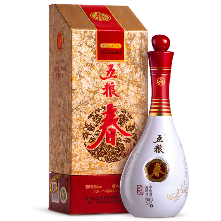 五粮液公司出品1996五粮春45度浓香型白酒500ml