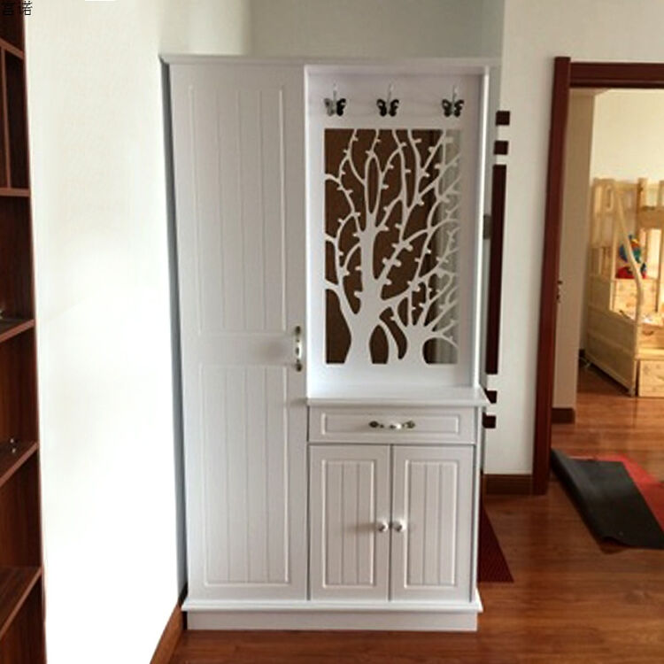 进门玄关柜隔断双面入户门厅衣帽鞋柜雕花烤漆镂空屏风装饰客厅柜