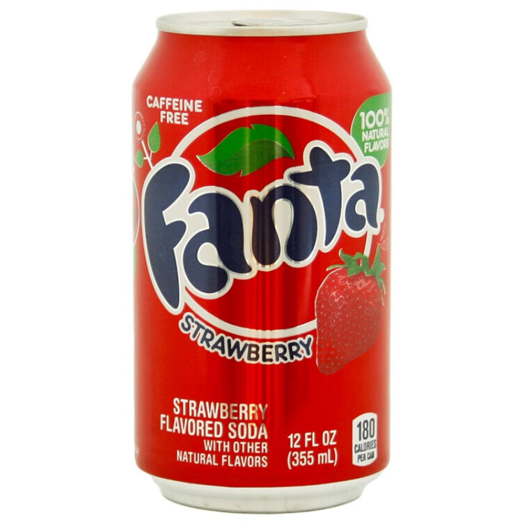 芬达汽水(草莓味)fanta strawberry 355ml*12罐(整箱)