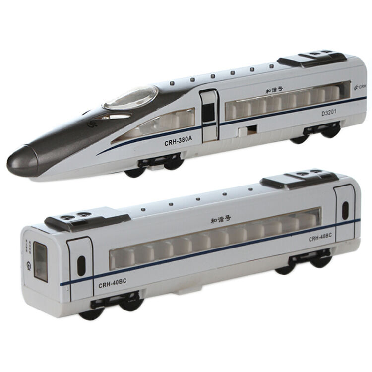 合金车模和谐号动车模型中国高铁火车玩具火车头磁吸合金儿童玩具 a