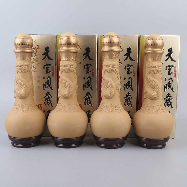 1997年 郎酒系列 天宝洞藏酒 4瓶 38度 500ml 紫砂瓶礼盒