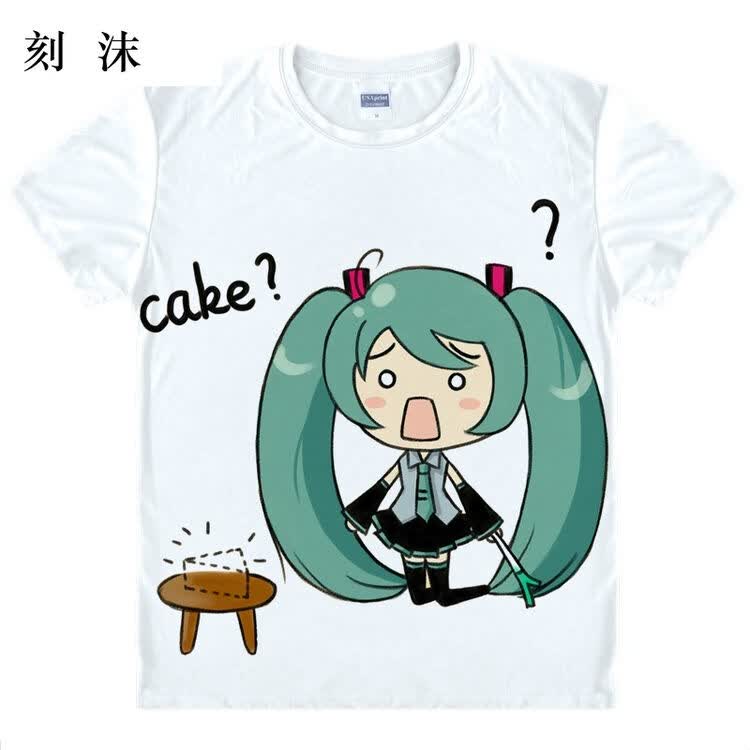 刻沫 初音未来 短袖t恤 动漫衣服 mukuq版系列t恤 52