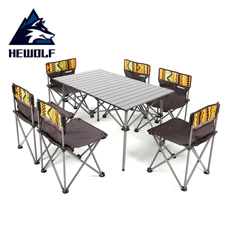 Buy Male Wolf (Hewolf) outdoor folding table and chair set portable