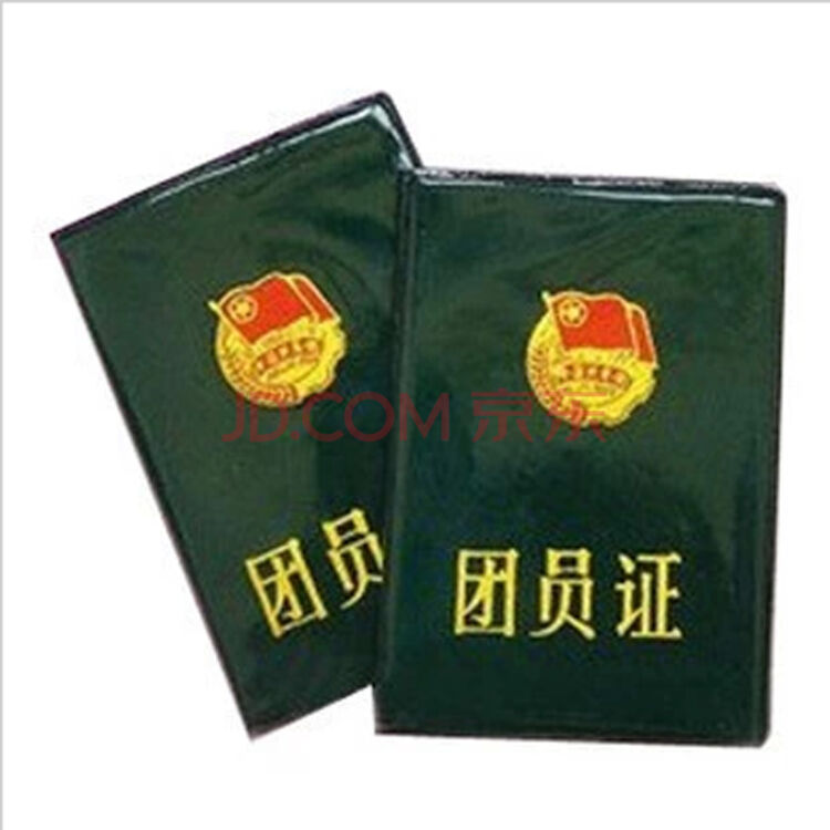 团员证书 仿皮磨砂 青年团徽章程档案袋 老款团员证一