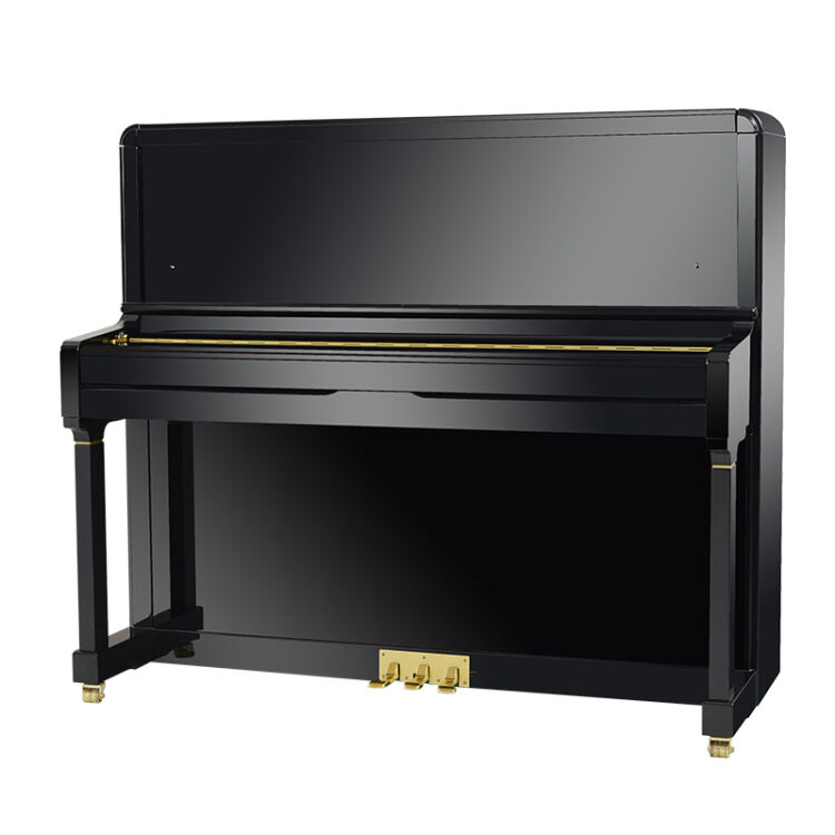 珠江恺撒堡钢琴uh-130a高端演奏钢琴凯撒堡全新正品黑色立式钢琴