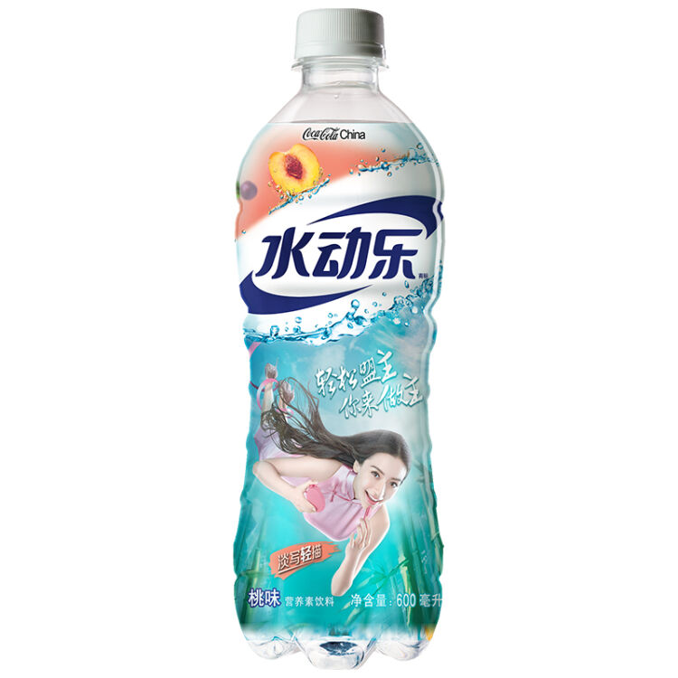 水动乐 桃味营养素饮料 600ml 瓶