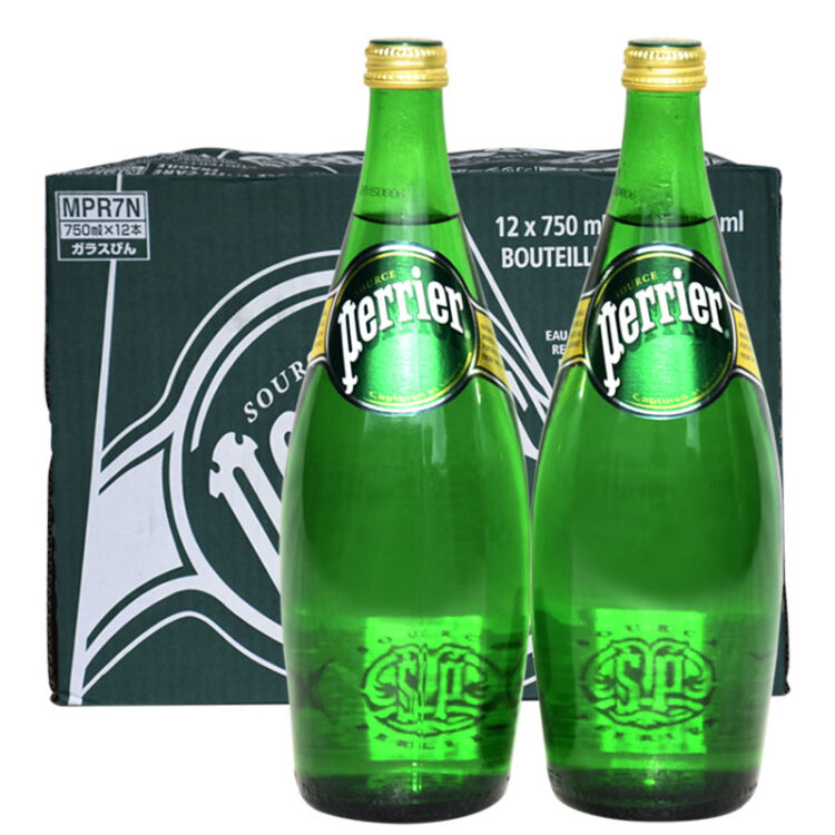 巴黎水(perrier) 源自法国进口 气泡水矿泉水 原味750