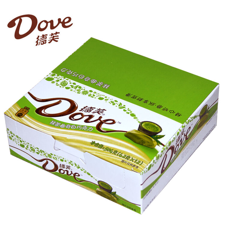 德芙(dove) 巧克力排块43g喜糖零食情人节礼物 抹茶味