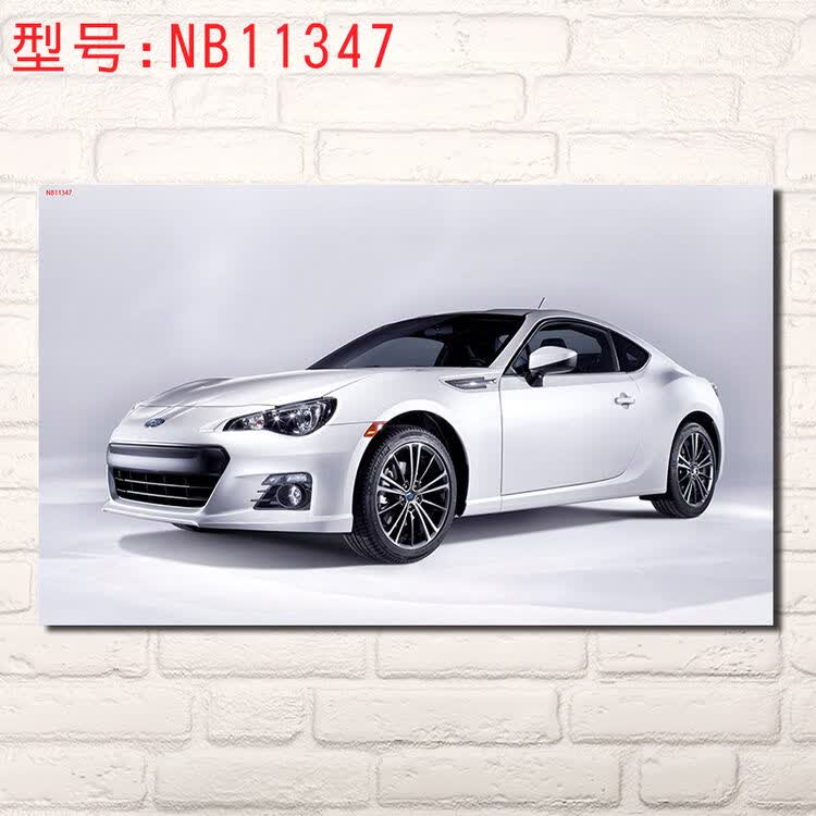居梦坞 汽车跑车越野车装饰画 4s店跑车俱乐部挂画卧室书房壁画豪车