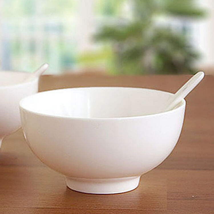 百越森 碗 白骨瓷 瓷器碗 饭碗 汤碗 奥碗