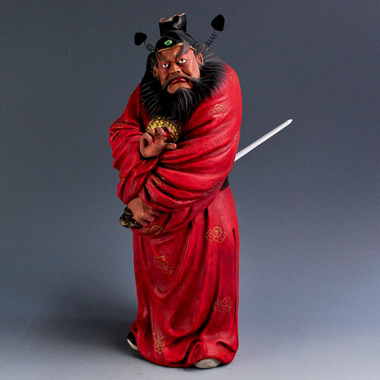 【红泥坊】天津泥人张彩塑作品 钟馗 福善吉祥护院乔迁暖房温居礼物