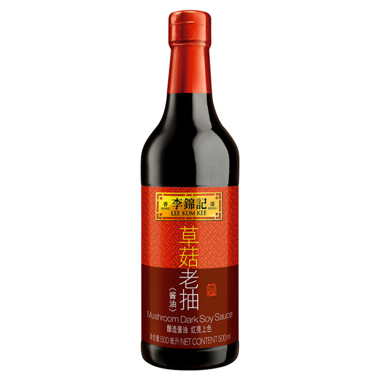 李锦记 草菇老抽 一级酿造红烧酱油 500ml