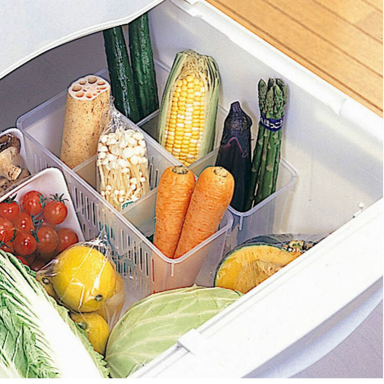 Buy inomata japanese refrigerator plastic storage basket kitchen