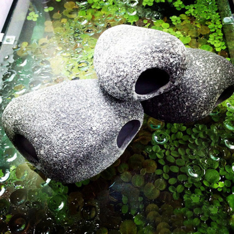 三湖慈鲷鱼缸造景虾屋石头屋石头洞躲避水族石景 中号
