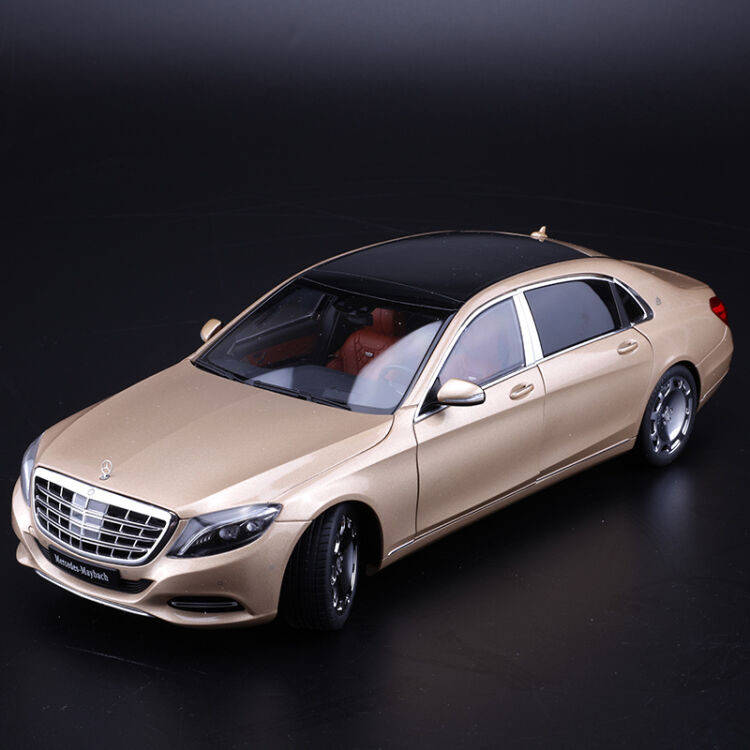 1:18 maybach 奔驰迈巴赫 s600梅赛德斯 汽车模型 香槟金色