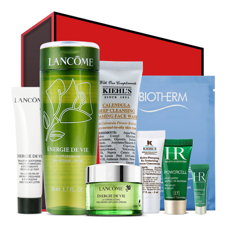 beautybox绿盒,beautybox 欧莱雅集团小美盒(my beauty box)水光润养盒(护肤品套装礼盒含碧欧泉