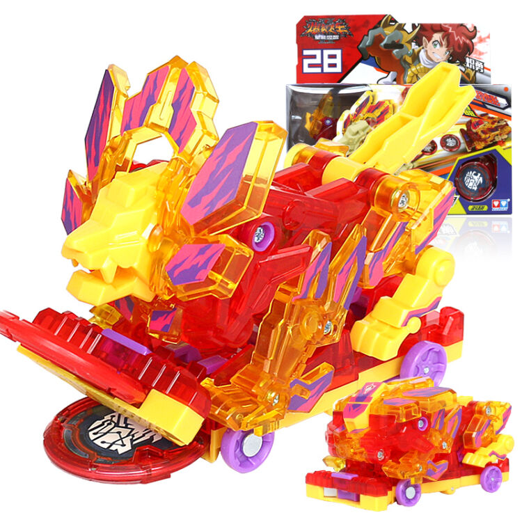 爆裂飞车2儿童玩具变形车套装暴烈星能觉醒 2代决斗型-烈焰狂狮