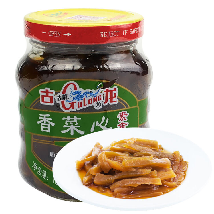 古龙食品 素食罐头 下饭菜 香菜心罐头180g【图片 价格 品牌 评论】