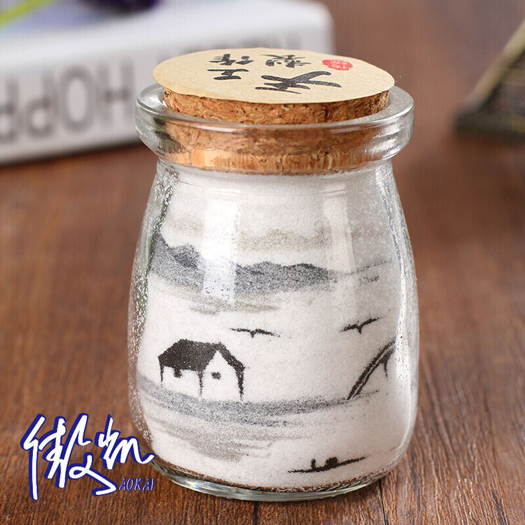 约旦3d立体沙画瓶diy定制手工创意制作生日礼物女夜光风景沙瓶画 江南_风景520 约旦3d立体沙画瓶diy定制手工创意制作生日礼物女夜光风景沙瓶画 江南