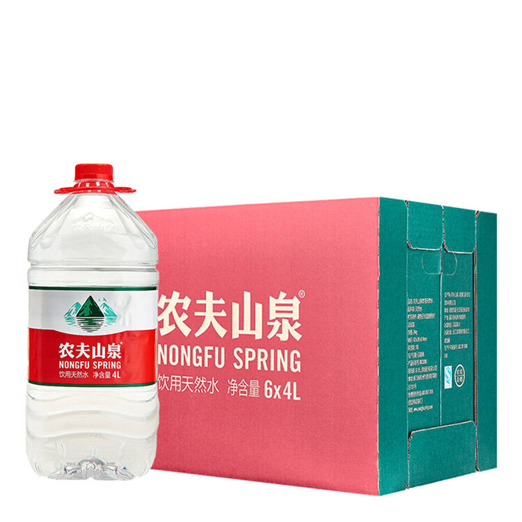 【中粮我买网】农夫山泉 天然饮用水4l*6