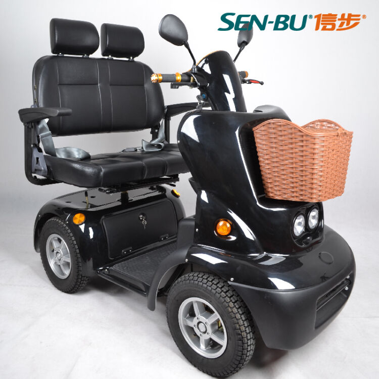 信步【sen-bu】f型并排双人电动四轮老年休闲代步车-整车发货 可换环