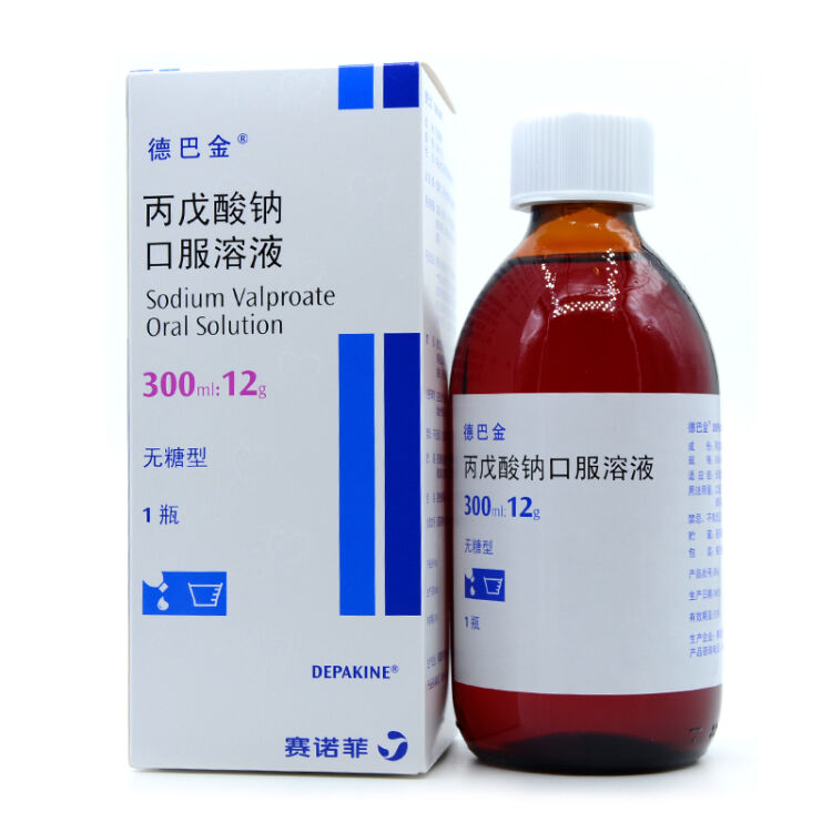 德巴金 丙戊酸钠口服溶液 300ml:12g*1瓶/盒