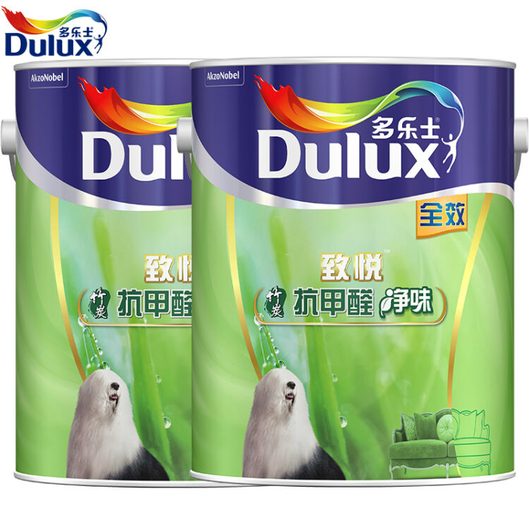 多乐士(dulux 致悦竹炭净味抗甲醛全效乳胶漆内墙油漆涂料墙面漆a742