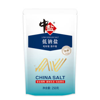 中盐 低钠盐 食盐 250g *2件,降价幅度34%