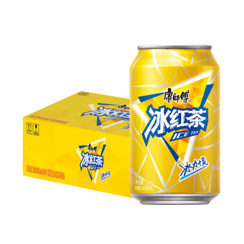 康师傅 冰红茶 柠檬红茶饮料 易拉罐装 310ml*24瓶 整箱装