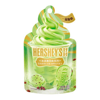 好时（Hershey’s）冰激凌风味系列（日式抹茶红豆味 曲奇白巧克力）48克 *3件