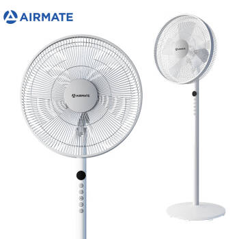 艾美特（Airmate）室内通风五叶落地扇/静音节能风扇/立式家用遥控定时电风扇 CS35-R12