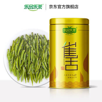 乐品乐茶  茶叶 绿茶2020年 新茶 雀舌 品质款 明前春茶毛尖嫩芽茶罐装 100g,降价幅度7.8%