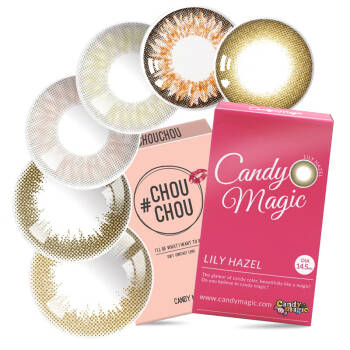 Candymagic CHOUCHOU 韩国进口炫眸美瞳彩色隐形眼镜混血美目半年抛1片装 奥丽甜心 250度,降价幅度22.4%