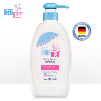 施巴(Sebamed)婴儿洁肤浴露400ml 儿童婴儿宝宝沐浴露 婴儿沐浴露 宝宝专用 沐浴乳 洁净滋润 德国原装进口 *2件