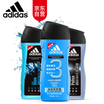 阿迪达斯 Adidas 男士沐浴套装 *2件,降价幅度8.2%