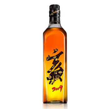 尊尼获加（Johnnie Walker）洋酒 黑方 黑牌威士忌 尚雯婕明星定制限量瓶 700ml