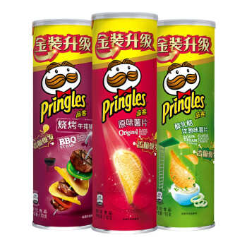 品客（Pringles）薯片110g*3 分享装