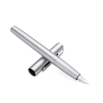 德国进口 凌美(LAMY) Aion永恒系列 时尚商务办公钢笔签字笔墨水笔 银色标准EF尖成人学生练字笔