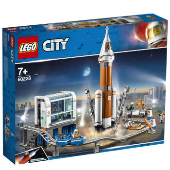 乐高(LEGO)积木 城市系列 儿童积木拼装玩具 男孩女孩生日礼物 7岁+ 深空火箭发射控制中心 60228