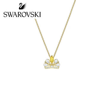 SWAROVSKI 施华洛世奇 小蜜蜂造型皇冠 镀金色 BEE A QUEEN 项链女 锁骨链女 时尚饰品 女友礼物 5488187,降价幅度50%